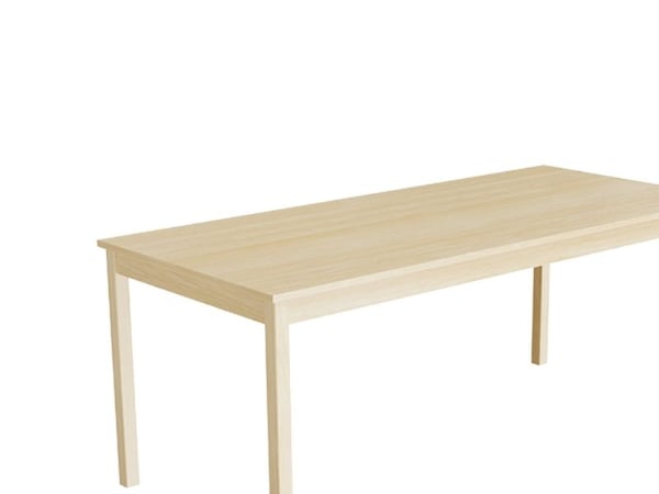 Bord Lovis 601, 1800x800 mm Højde 720 mm med birk laminat, birk understel