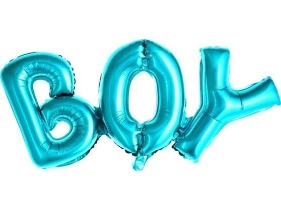 PartyDeco FB8M-001, Toy balloon, Kalvo, Sininen, Juhlateema, Kirjain, Englanti
