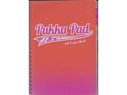 Pukka Pad Project Book Fusion notatbok A4 200k rutet oransje 8410-fus |