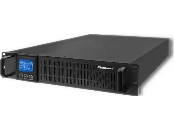 Qoltec - UPS (rackversion) - AC 115-300 V - 1600 Watt - 2000 VA - 7 At - RS-232 - output-stikforbindelser: 2 - lajittelu