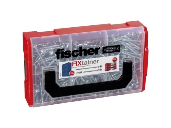 Fischer FixTainer PowerFast II TX 562928 Lastulevyn ruuvivalikoima Teräs Sinkitty 1 sarja 1 sarja
