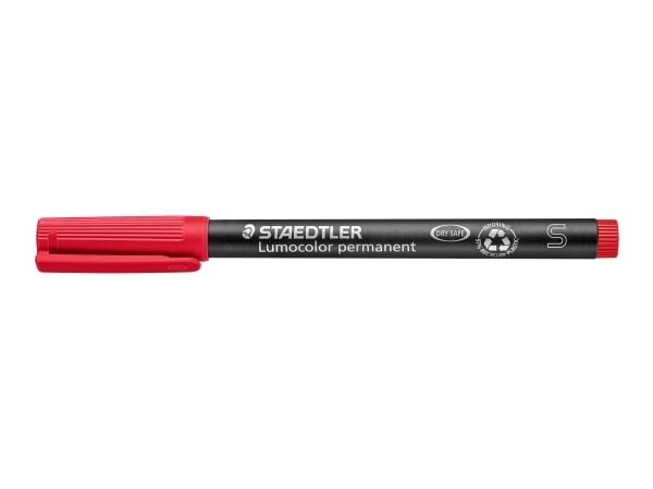 STAEDTLER Lumocolor - Markør - permanent - rød - 0.4 mm - superfin