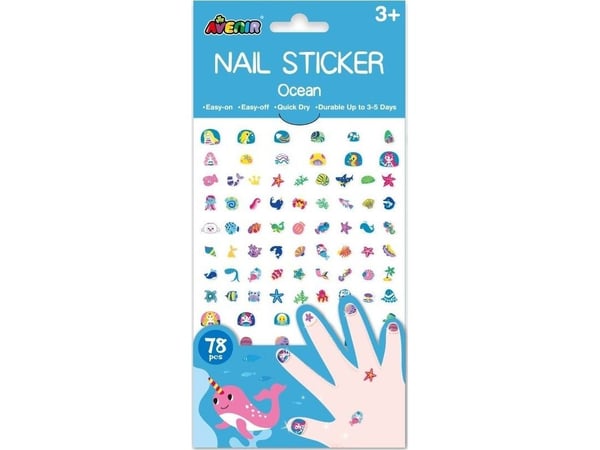 Russell Nail-klistremerker - hav