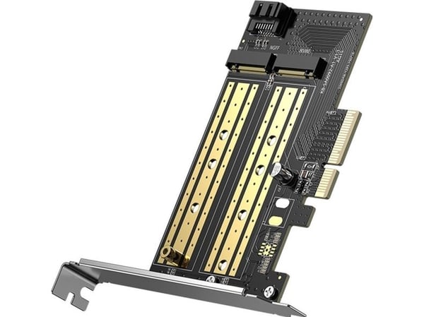 Ugreen adapter PCIe 3.0 x4 till M.2 M-Key + M.2 B-Key