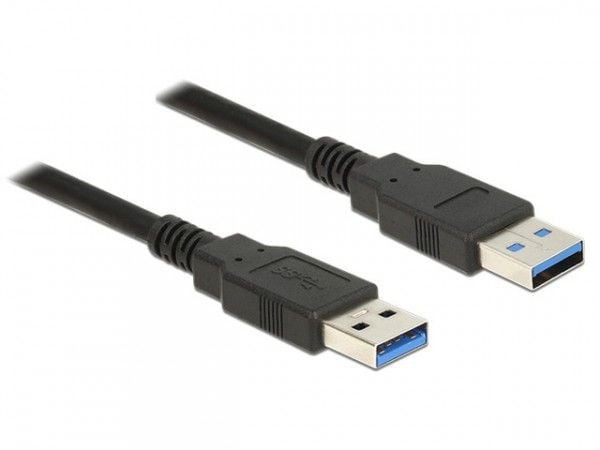 Delock - USB-kabel - USB-type A (hann) til USB-type A (hann) - USB 3.0 - 1.5 m - svart