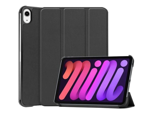 CoreParts - Lommebok for nettbrett - tri-fold caster, hard shell, auto-wake function - svart - for Apple iPad mini (6. generasjon)