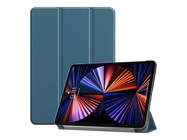 CoreParts - Lommebok for nettbrett - tri-fold caster, with auto-wake function - mørk grønn - 12.9" - for Apple 12.9-inch iPad Pro (5. generasjon)