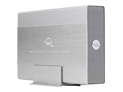 OWC Mercury Elite Pro, HDD-/SSD-kotelo, 3.5", 5 Gbit/s, USB-liitettävyys, Hopea