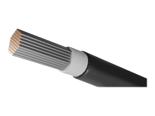 Qoltec - Samlet strømkabel - 1500 V - 55 A - 100 m - halogenfri, flertrådet, innendørs/utendørs, power 82.5 kW - svart