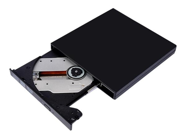 CoreParts Slim - Platestasjon - DVD-RW - SuperSpeed USB 3.0 - ekstern - svart