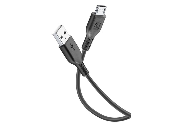 Cellularline 8018080131745, 1,2 m, USB A, Micro-USB B, Musta