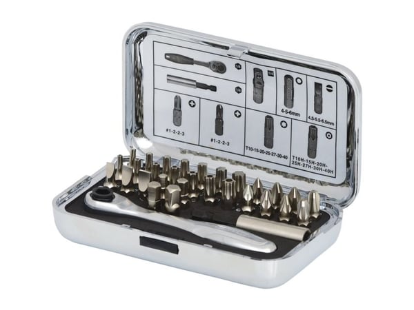 KS Tools 918.4600, 31 stykker, Kromvanadiumstål, 600 g, 25,4 / 4 mm (1 / 4")