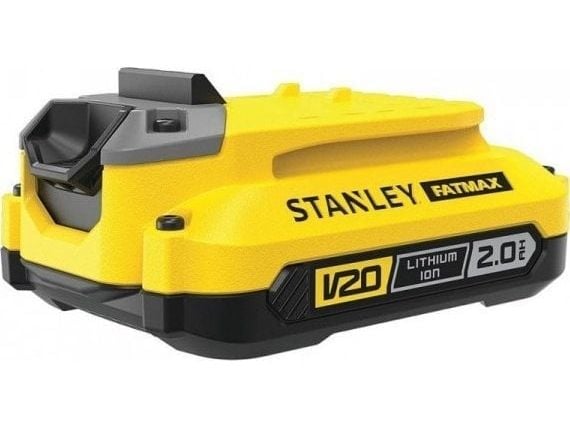 Stanley SFMCB202-XJ, Batteri, Lithium-Ion (Li-Ion), 2 Ah, 18 V, Drill, Sandpapir holder, Sort, Gult