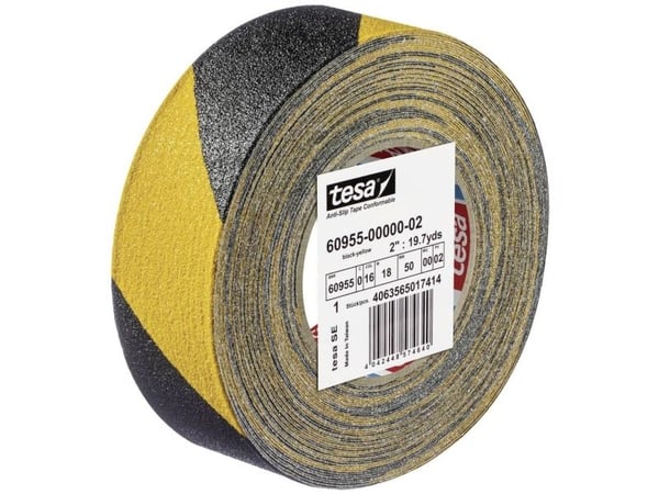 Skridsikker-nauha Tesa 60955, 50 mm x 18 m, gul