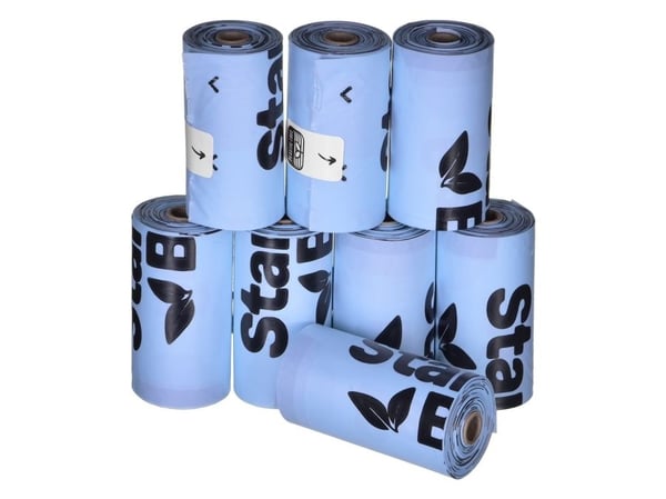 Kompostoituvat BIOpusseja ulosteille 8x15kpl sininen