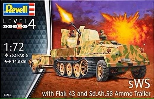 sWs med 3,7 cm Flak 43 og ammunisjons tilhenger