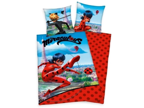 Miraculous Ladybug Sengetøj - 100 Procent Bomuld