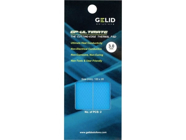Gelid GP-Ultimate termopute 120x20x3mm 2 stk TP-VP04-R-E