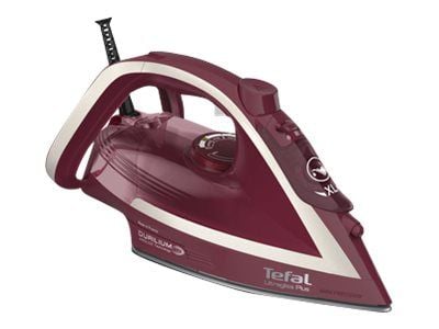 Tefal Ultragliss Plus FV6820E0 - Höyrysilitysrauta automaattisella katkaisulla - pohjalevy: Durilium Airglide - 2800 W - hopea/viini Tefal Ultragliss Plus FV6820E0 - Höyrysilitysrauta automaattisella katkaisulla - pohjalevy: Durilium Airglide - 2800 W - hopea/viini