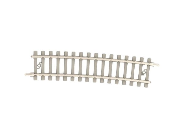 T14515 N Minitrix skinnestykke betongsviller, bøyd 7,5°