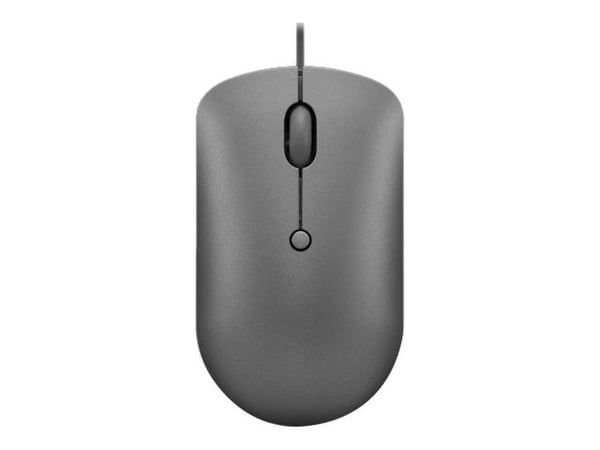 Lenovo 540 - Mus - kompakt - optisk - 4 knapper - kablet - stormgrå - løsvekt