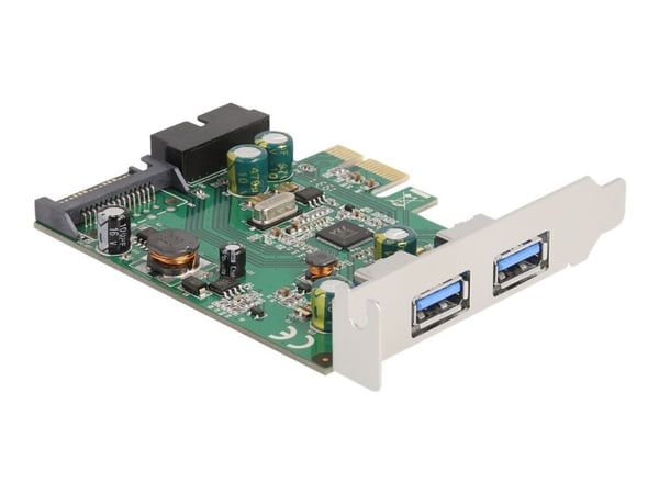 Delock - USB-adapter - PCIe 2.0 lav profil - USB, USB 2.0, USB 3.0, USB 3.2 Gen 1
