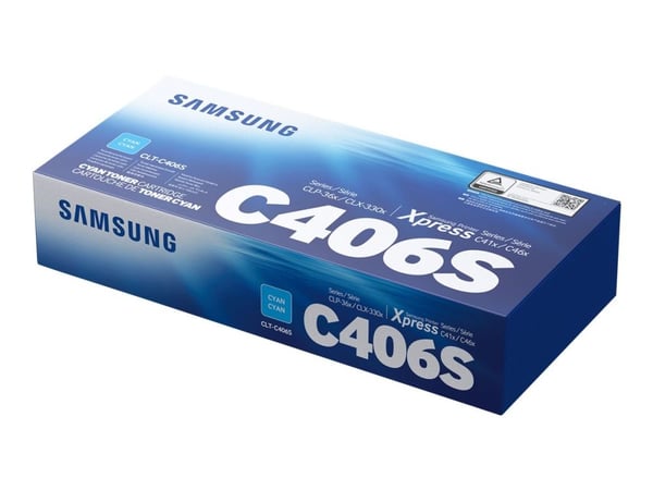 HP CLT-C406S - Cyan - original - tonerpatron (ST984A) - for Samsung CLX-3300, 3302, 3303, 3304, 3305, 3306, 3307, SCX-3300, 3301, 3305, 3306