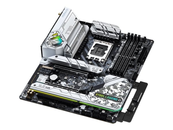 ASRock Z790 Steel Legend WiFi - Moderkort - ATX - LGA1700-uttag - Z790 Chipuppsättning - USB-C 3.2 Gen 2x2, USB-C 3.2 Gen2, USB 3.2 Gen 2, USB 3.2 ...