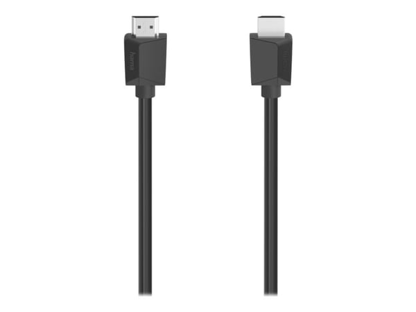 Hama Essential Line - High Speed - HDMI-kabel med Ethernet - HDMI hann til HDMI hann - 1.5 m - dobbeltisolert - svart - 4K Ultra HD-støtte