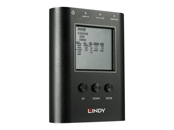 Lindy HDMI 2.0 18G Signal Analyser and Generator - HDMI test signal generator / analyzer