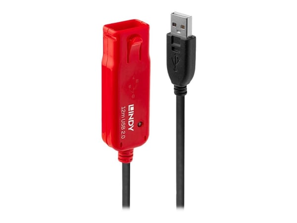 Lindy USB 2.0 Active Extension Cable Pro - USB-forlengelseskabel - USB (hann) til USB (hunn) - USB 2.0 - 12 m - aktiv
