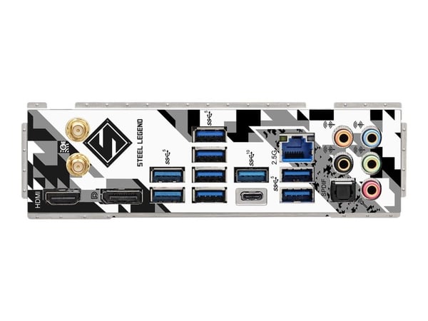 ASRock Z790 Steel Legend WiFi - Hovedkort - ATX - LGA1700-sokkel - Z790 Chipset - USB-C 3.2 Gen 2x2, USB-C 3.2 Gen2, USB 3.2 Gen 2, USB 3.2 Gen 1 -...