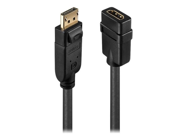 Lindy - Videoadapter - DisplayPort han til HDMI hun - 0,15 m - lajittelu