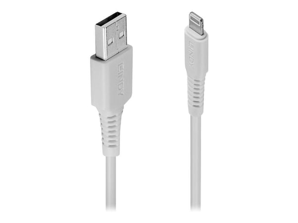 Lindy - Lightning-kabel - Lightning-hann til USB-hann - 50 cm - hvit - halogenfri