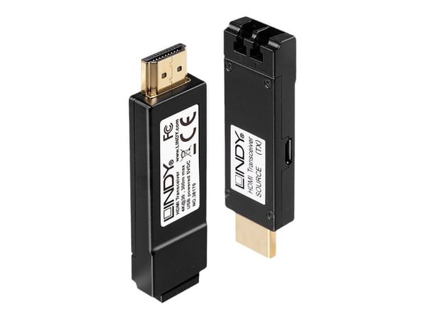 LINDY Fibre Optic HDMI Extender - Förlängd räckvidd för audio/video - HDMI - upp till 300 m
