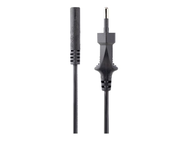StarTech.com 1m (3ft) kannettavan tietokoneen virtajohto, EU-pistoke C7:ään, 2.5A 250V, 18AWG, kannettavan tietokoneen / kannettavan tietokoneen ko...