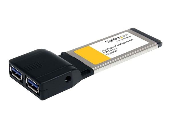 StarTech.com 2-ports USB 3.0 ExpressCard med UASP-støtte - USB 3.0 grensesnittkort for bærbar datamaskin - USB 3.0 A (kvinne)