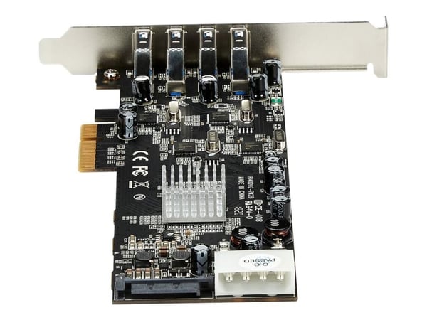 Startech 4 Port USB 3.0 PCIe Card w/ 4 Dedicated Channels - UASP - USB 3.0 PCI Express Card Adapter - USB-adapter - PCIe x4 - USB 3.0 x 4 - for P/N...