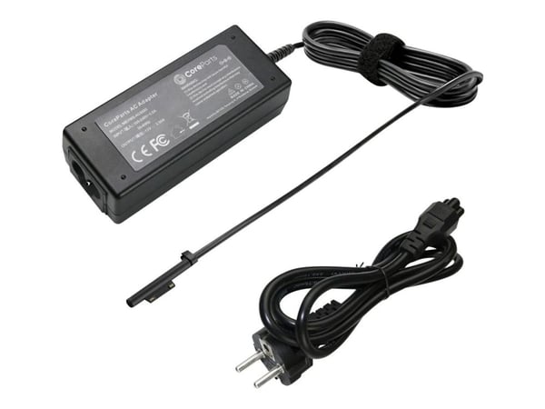 CoreParts - Strømadapter - 30 watt - for Microsoft Surface Book, Laptop, Laptop 2, Laptop 3, Pro 3, Pro 4, Pro 5, Pro 6, Pro 7, Pro 7+, Pro 8, Pro ...