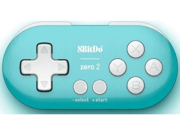 8Bitdo Zero 2, Gamepad, Android, MAC, Nintendo Switch, Nintendo Switch Lite, PC, D-pute, Valg-knapp, Startknapp, Digitalt, Trådløs, Bluetooth