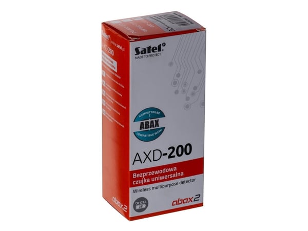 SATEL AXD-200 - Flerformålssensor - trådløs - 868 - 868.6 MHz - hvit