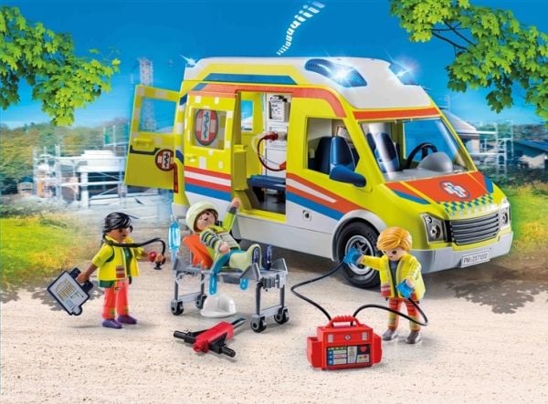 Playmobil City Life Rettungswagen mit Licht & Sound, Toiminta/Seikkailu, 4 vuosi/vuosia, Monivärinen