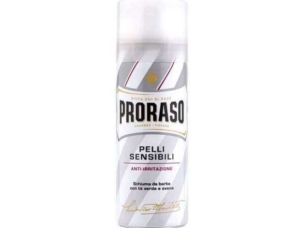 PRORASO_Pelli Sensibili beroligende barberskum for menn med grønn te og havre 300 ml