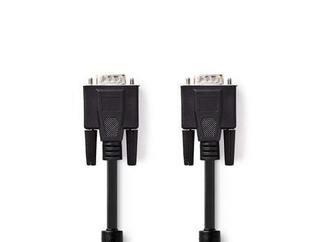 Nedis CCGP59000BK200, 20 m, VGA (D-Sub), VGA (D-Sub), Hankjønn, Hankjønn, Sort