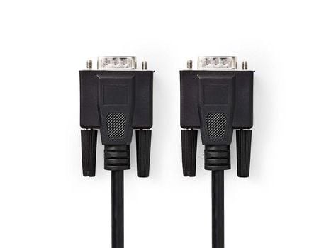 Nedis CCGP59000BK200, 20 m, VGA (D-Sub), VGA (D-Sub), Hankjønn, Hankjønn, Sort