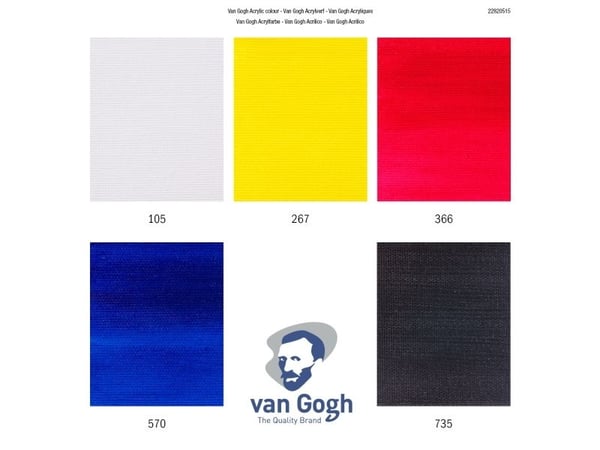 Van Gogh Acrylic colour primary mixing set | 5 x