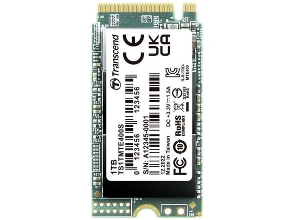Transcend PCIe SSD 400S, 1000 GB, M.2