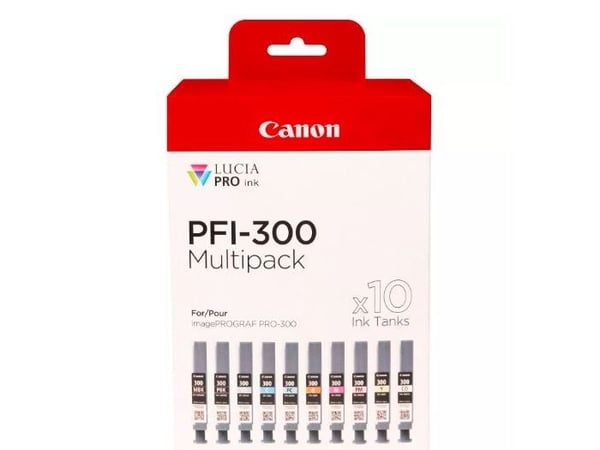 Canon PFI-MBK/PBK/CO/GY/R/C/M/Y/PC/PM 10 Ink Cartridge Multipack - 10-pack - 14.4 ml - matt svart, fotomagenta, rød, gul, magenta, fotosort, fotocy...