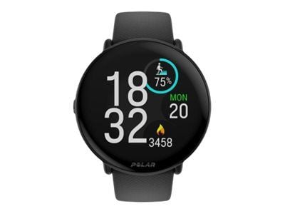 Polar Ignite 3 - Sportklocka med band - silikon - bandstorlek: S/L - display 1.28" - 32 MB - Bluetooth - 35 g  - nattsvart