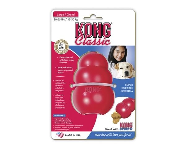 KONG Klassisk hundeleke, rød, størrelse L